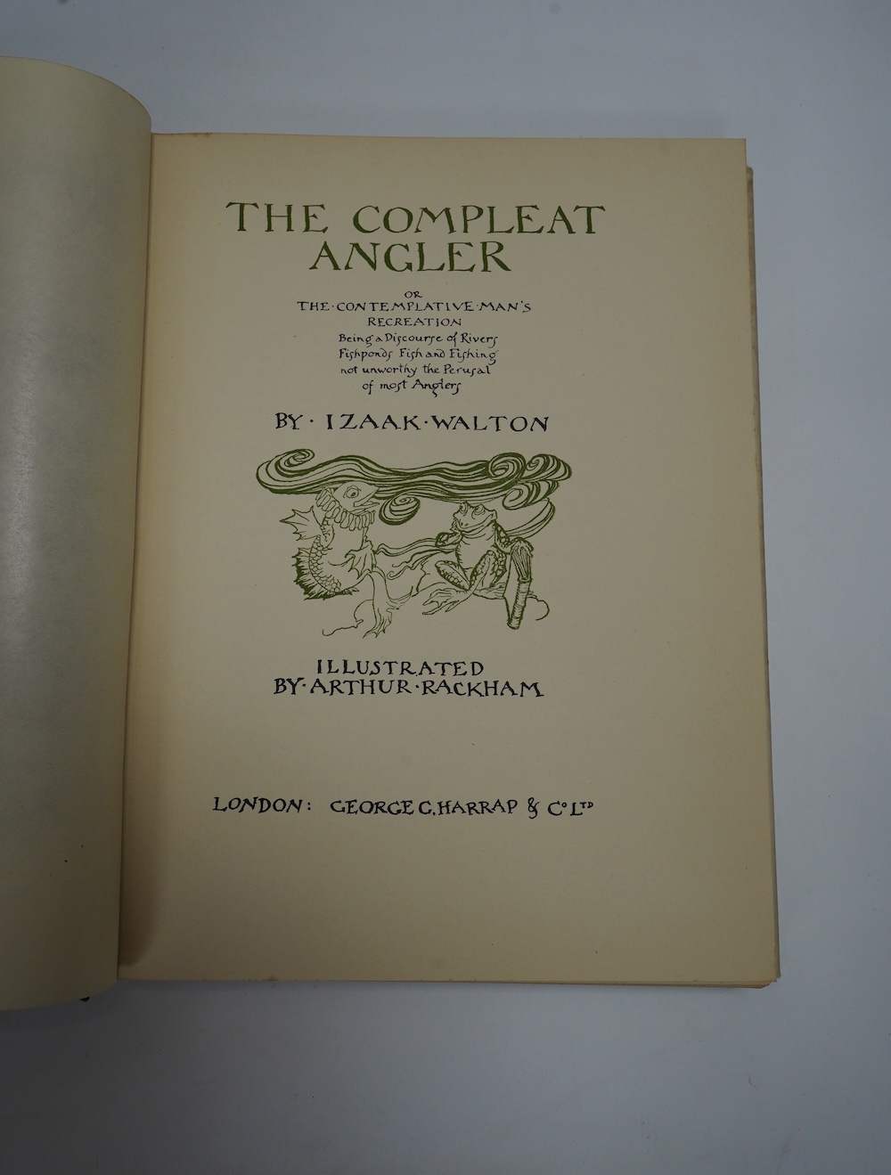 Rackham, Arthur (illustrator) – 3 works – Arthur Rackham’s Book of Pictures… with an Introduction by Sir Arthur Quiller-Couch, new impression, 4to, half-title, 44 tipped-in colour plates with captioned tissue-guards, ori